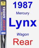 Rear Wiper Blade for 1987 Mercury Lynx - Vision Saver