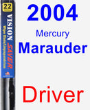 Driver Wiper Blade for 2004 Mercury Marauder - Vision Saver