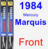 Front Wiper Blade Pack for 1984 Mercury Marquis - Vision Saver