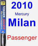 Passenger Wiper Blade for 2010 Mercury Milan - Vision Saver