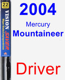 Driver Wiper Blade for 2004 Mercury Mountaineer - Vision Saver