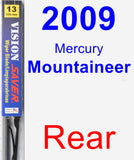 Rear Wiper Blade for 2009 Mercury Mountaineer - Vision Saver