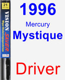 Driver Wiper Blade for 1996 Mercury Mystique - Vision Saver