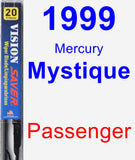 Passenger Wiper Blade for 1999 Mercury Mystique - Vision Saver