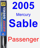 Passenger Wiper Blade for 2005 Mercury Sable - Vision Saver