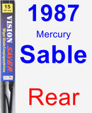 Rear Wiper Blade for 1987 Mercury Sable - Vision Saver