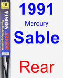 Rear Wiper Blade for 1991 Mercury Sable - Vision Saver