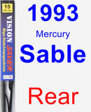 Rear Wiper Blade for 1993 Mercury Sable - Vision Saver