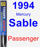 Passenger Wiper Blade for 1994 Mercury Sable - Vision Saver