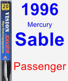 Passenger Wiper Blade for 1996 Mercury Sable - Vision Saver