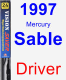 Driver Wiper Blade for 1997 Mercury Sable - Vision Saver