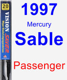 Passenger Wiper Blade for 1997 Mercury Sable - Vision Saver