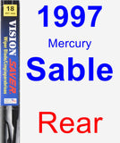 Rear Wiper Blade for 1997 Mercury Sable - Vision Saver