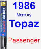 Passenger Wiper Blade for 1986 Mercury Topaz - Vision Saver