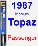 Passenger Wiper Blade for 1987 Mercury Topaz - Vision Saver