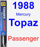 Passenger Wiper Blade for 1988 Mercury Topaz - Vision Saver