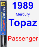 Passenger Wiper Blade for 1989 Mercury Topaz - Vision Saver