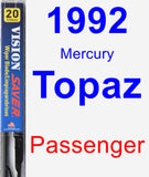 Passenger Wiper Blade for 1992 Mercury Topaz - Vision Saver