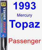 Passenger Wiper Blade for 1993 Mercury Topaz - Vision Saver