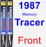 Front Wiper Blade Pack for 1987 Mercury Tracer - Vision Saver