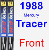 Front Wiper Blade Pack for 1988 Mercury Tracer - Vision Saver