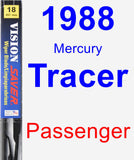 Passenger Wiper Blade for 1988 Mercury Tracer - Vision Saver