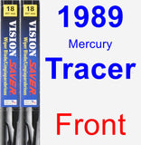 Front Wiper Blade Pack for 1989 Mercury Tracer - Vision Saver