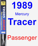 Passenger Wiper Blade for 1989 Mercury Tracer - Vision Saver
