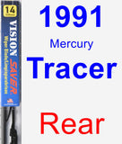 Rear Wiper Blade for 1991 Mercury Tracer - Vision Saver