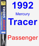 Passenger Wiper Blade for 1992 Mercury Tracer - Vision Saver