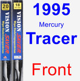 Front Wiper Blade Pack for 1995 Mercury Tracer - Vision Saver