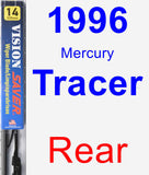 Rear Wiper Blade for 1996 Mercury Tracer - Vision Saver