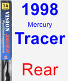 Rear Wiper Blade for 1998 Mercury Tracer - Vision Saver