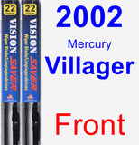 Front Wiper Blade Pack for 2002 Mercury Villager - Vision Saver