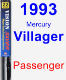 Passenger Wiper Blade for 1993 Mercury Villager - Vision Saver