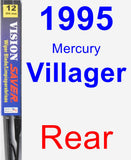 Rear Wiper Blade for 1995 Mercury Villager - Vision Saver