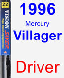 Driver Wiper Blade for 1996 Mercury Villager - Vision Saver