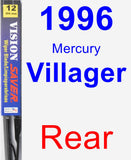 Rear Wiper Blade for 1996 Mercury Villager - Vision Saver