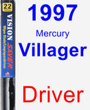 Driver Wiper Blade for 1997 Mercury Villager - Vision Saver