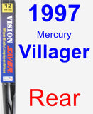 Rear Wiper Blade for 1997 Mercury Villager - Vision Saver