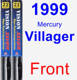 Front Wiper Blade Pack for 1999 Mercury Villager - Vision Saver