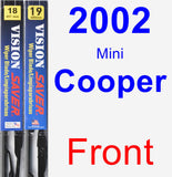 Front Wiper Blade Pack for 2002 Mini Cooper - Vision Saver