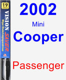 Passenger Wiper Blade for 2002 Mini Cooper - Vision Saver