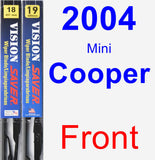 Front Wiper Blade Pack for 2004 Mini Cooper - Vision Saver