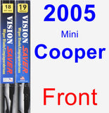 Front Wiper Blade Pack for 2005 Mini Cooper - Vision Saver