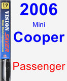 Passenger Wiper Blade for 2006 Mini Cooper - Vision Saver