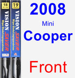 Front Wiper Blade Pack for 2008 Mini Cooper - Vision Saver