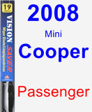 Passenger Wiper Blade for 2008 Mini Cooper - Vision Saver
