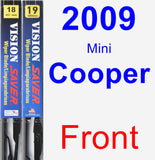 Front Wiper Blade Pack for 2009 Mini Cooper - Vision Saver