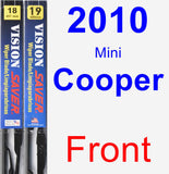 Front Wiper Blade Pack for 2010 Mini Cooper - Vision Saver